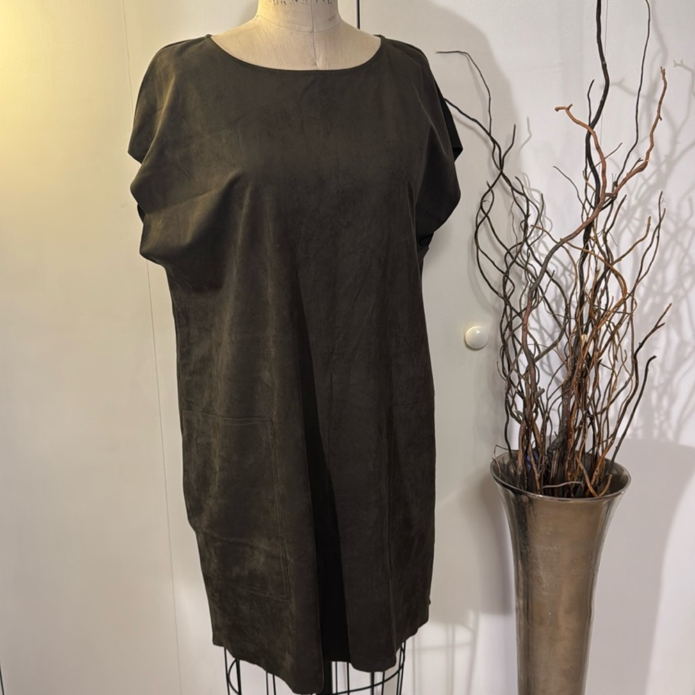 Wilfred Free Nori dress in gray - cap sleeve midi